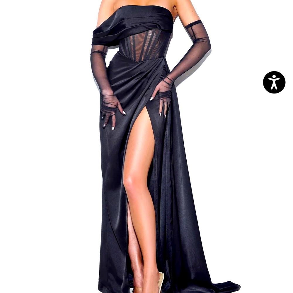 Black wedding gown